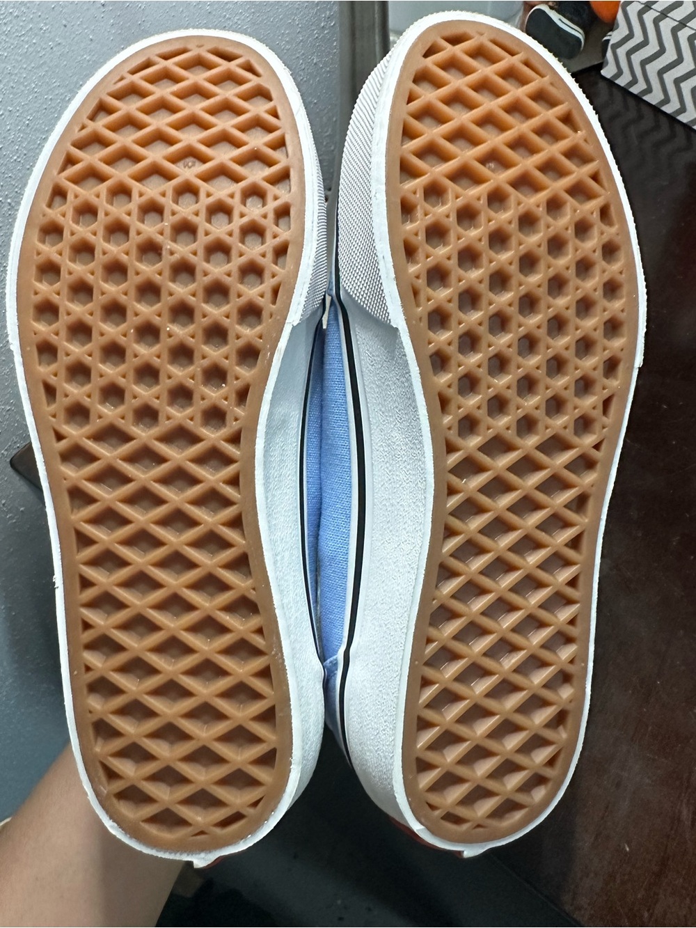 Vans Kids Girl Light Blue Old Skool Lace-Up Sneakers - Picture 5 of 5